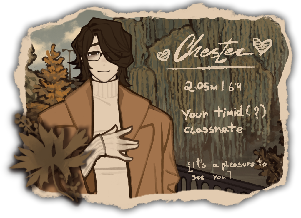 A Gentle Fall character lineup that shows the cast the late-game pressure builds around.