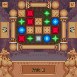 Temple of the Jackal gem-matching puzzle.